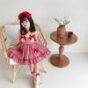Vestido de verano para niñas, moda online para bebés, personalizado, de moda, estilo Lolita, con lazo a cuadros, estilo princesa.
