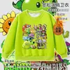 Plantas vs. Ropa Periférica de Zombies Caricatura Pistaplantas Sudadera Infantil Sudadera de Manga Larga Otoño/Invierno Top para Niños