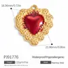 Accesorios para joyería DIY transfronterizos Colgante de collar de amor estilo gótico medio Colgante de acero inoxidable de oro de 18 quilates Colgante único en stock