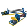 Máquina de dobrar chapas, máquina de curvar hidráulica, máquina de rolar semi-automática de três rolos para chapas de ferro e aço, máquina de curvar cilíndrica, produtos de aço inoxidável