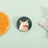 Broche de Metal de Gato Blanco Estilo Maquillaje de Payaso Creativo, Pin de Decoración Personalizado de Gato Estilo Pintura al Óleo Peculiar