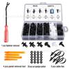 Cross-border 100PCS fivela encaixotada 6 tipos de misturado fivela de nylon para-choque para-choques conjunto retentor HE26