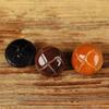 Botones de Cuero Genuino Brillantes Esmaltados para Abrigos Suéteres de Otoño e Invierno Tejidos a Mano Negro Marrón Claro Marrón Oscuro Elegantes