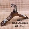 Percha de madera vintage para ropa, antideslizante, para mujeres, adultos y niños, de madera maciza, con pinzas para pantalones, venta al por mayor.