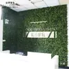 Parede de planta biónica tridimensional simulada, gramado artificial de plástico popular para exteriores, parede de plantas verdes para varanda, parede de plantas simulada