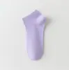 Calcetines de Algodón Puro de Xinjiang para Mujer, Calcetines Cortos para Primavera y Verano, Calcetines Bajos Invisibles Antibacterianos Absorbentes de Sudor para Mujer, Estilo Delgado de Verano de 40 Hilos