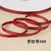 Cinta de Tejido Nervado Fina de 0.6 cm, Cinta Nervada Colorida de Alta Densidad, Accesorios para Bordes de Prendas, Cinta al por Mayor en Stock