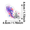 50 Piezas de Pegatinas de Dibujo Simple de Pareja Acuarela Cielo Estrellado, Pegatinas Decorativas Impermeables Estilo Stickman Soñador para Diarios y Botellas de Agua