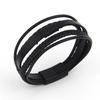 Pulsera de cuero tejida con cuerda de cuero para hombre, pulsera de cuero de moda, suministro transfronterizo europeo y americano