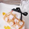 Exquisita caja de regalo negra ancha de embalaje poliéster tejido liso boda multi-especificación embalaje de juguetes cinta 23 m/rollo