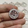 Europa y América Transfronterizo Venta Caliente 12 12 Símbolo de Constelación Letra Imagen Conjunto Gráfico Colgante de Collar de Diamante Accesorios DIY