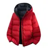 Chaqueta de Algodón con Capucha 2026 para Adolescentes, Chaqueta de Algodón de Color Sólido para Hombre, Chaqueta de Algodón con Capucha de Doble Cremallera de Invierno