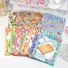 Serie Aventura Culinaria: Libro de Pegatinas Colección Desafío de Bobina - Rompecabezas Educativo para Niños, Rompecabezas de Frijoles, Pegatinas de Recompensa para Juegos de Paisajes