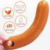 Jiuai Productos para Adultos Dildo Femenino Carne Blanda Silicona Líquida Tapón Anal Juguete Femenino para Uso en Exteriores Juguete Sexual