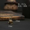 Llavero con colgante de coche Xiangyun Hulu de cobre y latón para hombre y mujer, con forma de moneda de la fortuna, estilo vintage de los cinco emperadores.