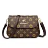 Bolso de Textura Suave para Mujer, Moda Nueva, Versátil, Gran Capacidad, Bolso para Madres de Mediana Edad, Bolso de Hombro Cruzado, Bolso Cuadrado Pequeño para Mujer