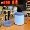 Taza térmica de acero inoxidable 304 creativa para hombres y mujeres, taza de té con asa, taza para beber de oficina, taza de café