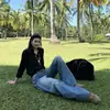 Novidades Primavera 2026: Jeans Retrô Americano de Cintura Baixa Lavado Solto de Perna Reta com Design de Logo Bordado para Mulheres