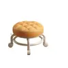 Banqueta pequena com roda universal banqueta redonda móvel para casa artefato para levar crianças sala de estar infantil mesa de centro rodízios de placa de rejunte banqueta baixa