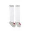 Medias de bebé de verano finas por encima de la rodilla de algodón peinado para recién nacidos, medias altas sin hueso, calcetines sueltos para niños