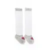 19 Calcetines Anti-Mosquitos Largos para Bebé, Calcetines Largos Finos de Verano, Algodón Peinado, Puño Suelto, Calcetines Altos Sin Costuras para Recién Nacido