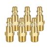 Conector rápido americano 1/4NPT 10 piezas de conector de rosca externa conector de rosca interna conector de tubo de aire cabezal de boquilla de aire