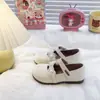 Zapatos casuales de cuero para niños 2025 otoño nuevo estilo para niños medianos y grandes zapatos deportivos de moda de cuero zapatos de cuero antideslizantes resistentes al desgaste para niñas