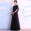 Vestido Formal de Comercio Exterior 2026 Nuevo Vestido Negro de Banquete para Adultos, Elegante y Sofisticado, Adelgazante y Favorecedor de la Figura Vestido de Fiesta