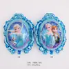 Globo de Película de Aluminio Princesa Elsa Anna Tema Frozen Decoración de Fiesta de Cumpleaños Diseño de Escena Espejo Mágico Copo de Nieve