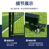 Rede de Pickleball Resistente para Uso Externo, Rede de Pickleball Padrão Nível Competição, Postes de Pickleball Ajustáveis e Móveis, Personalizável