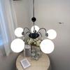 Lámpara de araña de lujo estilo francés para sala de estar, lámpara de estudio vintage para comedor, lámpara de araña minimalista estilo americano para dormitorio vintage