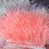 Tiras de Tela Decorativas de Plumas DIY, Borlas, Adorno de Plumas de Avestruz, Bordes de Faldas para Vestidos y Ropa de Baile, Accesorios para Ropa, Encaje