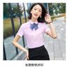 Camisa de Manga Curta 40% Algodão Atacado de Fábrica Roupas Formais para Homens e Mulheres, Camisa Social de Sarja Fina, Roupas de Trabalho Slim