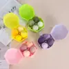 Esponja de Maquillaje de Cuatro Rejillas, Forma de Gota de Agua Cortada en Ángulo, Doble Uso para Seco y Húmedo, Esponja Huevo No Absorbente, Herramienta de Maquillaje, Venta al por Mayor de Brochas de Maquillaje