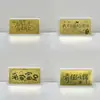 Billetes de oro conmemorativos hechos a medida, perfectos como regalos de agradecimiento de fin de año para clientes. Impresión a color a doble cara y lámina de oro en relieve, directamente de fábrica