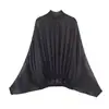 Ropa Europea y Americana Transfronteriza para Mujer Aliexpress Ins Popular Moda Casual Conjunto de Camisa de Lunares + Falda Larga de Lunares Venta al por Mayor