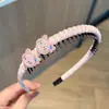 Estilo coreano Headband Infantil Franja Quebrado Artefato de Cabelo Tecido da Menina Antiderrapante Presser Carimbo de Cabelo Headband Headwear das Meninas