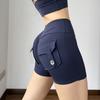 Pantalones de yoga sexys de tres puntos para mujer, de cintura alta y con bolsillos, para el trabajo, deportivos y de fitness, para primavera y verano