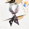 Ins bufanda pequeña mujer primavera y otoño Corea del Sur versátil fina estrecha larga bufanda cinturón de bufanda cinta cinta decorativa para bolso