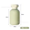 Kit de Garrafas de Shampoo e Loção Cor Abacate Transfronteiriço Flocado Garrafa de Viagem 100ml
