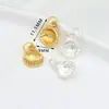 Chapado Eléctrico de Oro Real de 18K Color Duradero Fortuna Ábaco Colgante Pequeño Accesorio para Joyería DIY Pendientes Colgantes de Oreja Pulsera Collar D104