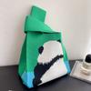 Chengdu Panda Vovô Panda Fofo Bolsa de Panda Bolsa de Tricô Bolsa de Mão Bolsa de Palha Versátil Bolsa de Presente de Mão