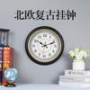 Reloj de Pared Retro Estilo Europeo y Americano Moda Escandinava Estilo Europeo Reloj Atmosférico 12 pulgadas Reloj de Cuarzo Creativo