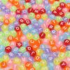 Cuentas Sueltas Acrílicas de 4*7mm Letras Inglesas Cuentas Planas DIY Educación Temprana para Niños Accesorios de Joyería con Cuentas Tejido de Pulseras