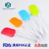 Cabo redondo transparente corpo grosso espátula de silicone médio, espátula de mistura de farinha de cozimento, espátula de manteiga