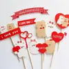 Tanabata Día de San Valentín Sticker de Dibujos Animados Perro Pastel Adornos Decorativos Lazo de Cinta Confesión de Pareja Horneado Disfraz