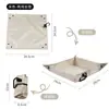 Cojín plegable de doble uso ultraligero, asiento impermeable para exteriores que se puede convertir instantáneamente en una bandeja de almacenamiento, portátil para acampar, picnics y senderismo