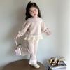 Conjunto para Niñas Otoño 2025 Nuevo Elegante Ropa para Niños Pequeños Sudadera Pantalón Primavera Otoño Moderno Traje para Salir de Bebé