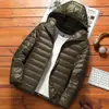 Chaqueta Ligera de Algodón con Relleno de Algodón Corta para Hombre 2023 Otoño e Invierno Nueva Moda Coreana Cuello Elegante Juventud Chaqueta Ultradelgada