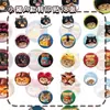Mindaday Gatinho Coreano Cabeça Grande Adesivos de Transferência Pacote de Emojis Comemorativos Co-branded Luckin Coffee Adesivos Fofos 3D